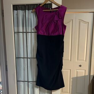 Le Chateau Fuchsia and Black Dress